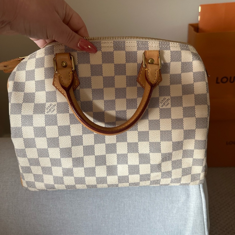 Louis Vuitton Speedy 30 Damier Azur with dusty and COA - Picture 4 of 12